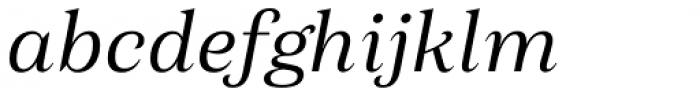 Morison Semilight Italic Font LOWERCASE