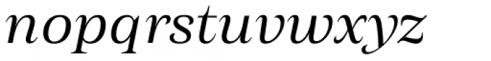 Morison Semilight Italic Font LOWERCASE