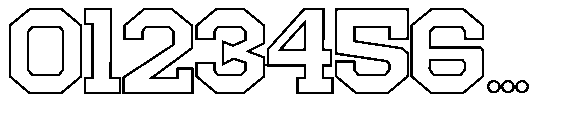 Morista Expanded  Outline Regular Font OTHER CHARS