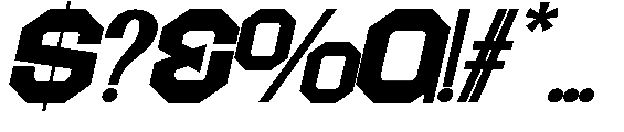 Morista Expanded  Slant Regular Font OTHER CHARS