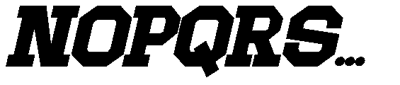 Morista Expanded  Slant Regular Font UPPERCASE