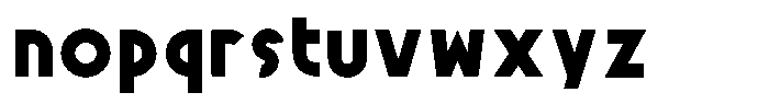 Morist Font LOWERCASE