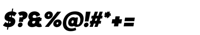 Moriz Black Italic Font OTHER CHARS