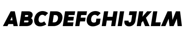 Moriz Black Italic Font UPPERCASE