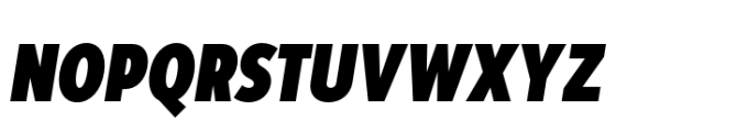 Moriz Condensed Black Italic Font UPPERCASE