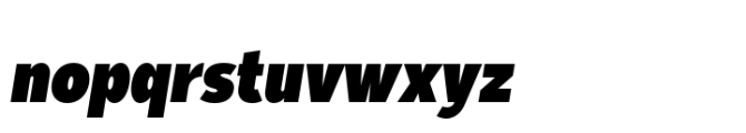 Moriz Condensed Black Italic Font LOWERCASE