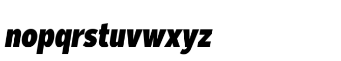 Moriz Condensed Bold Italic Font LOWERCASE