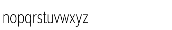 Moriz Condensed Light Font LOWERCASE