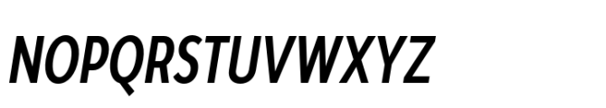 Moriz Condensed Regular Italic Font UPPERCASE