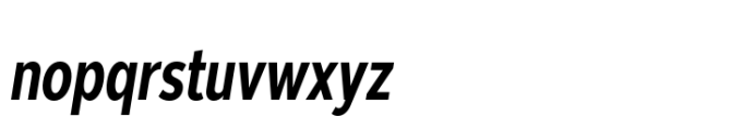 Moriz Condensed Regular Italic Font LOWERCASE