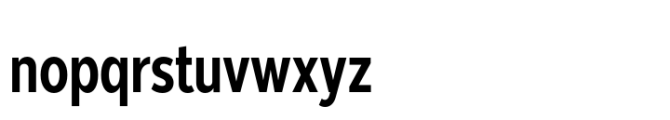 Moriz Condensed Regular Font LOWERCASE