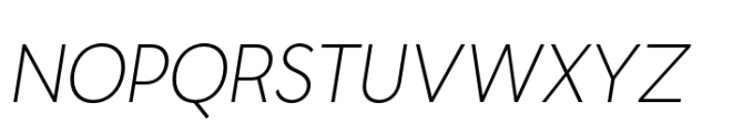 Moriz Light Italic Font UPPERCASE