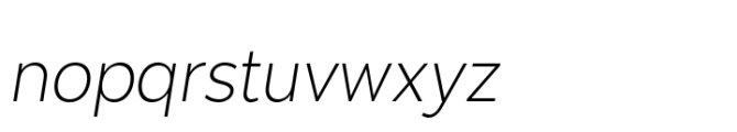 Moriz Light Italic Font LOWERCASE