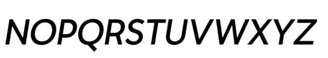 Moriz Regular Italic Font UPPERCASE