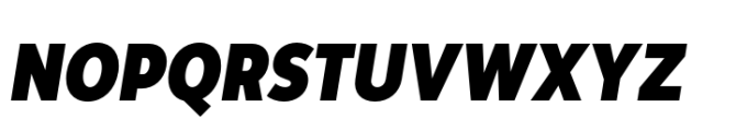 Moriz Semi Condensed Black Italic Font UPPERCASE