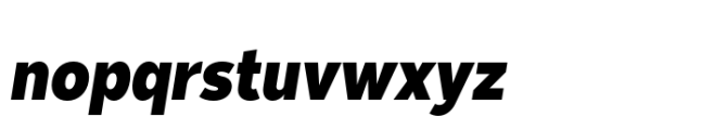 Moriz Semi Condensed Bold Italic Font LOWERCASE
