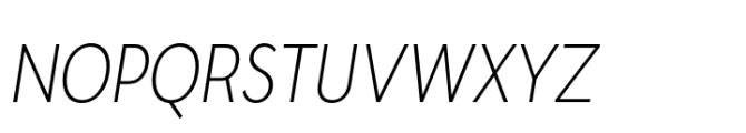 Moriz Semi Condensed Light Italic Font UPPERCASE