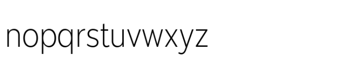 Moriz Semi Condensed Light Font LOWERCASE