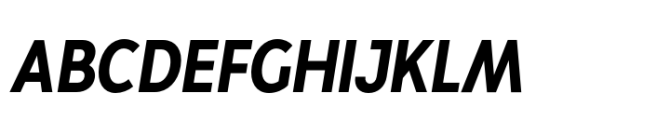 Moriz Semi Condensed Medium Italic Font UPPERCASE