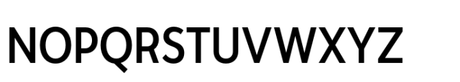 Moriz Semi Condensed Regular Font UPPERCASE