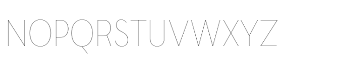 Moriz Semi Condensed Thin Font UPPERCASE