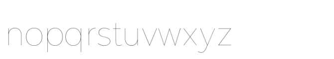 Moriz Thin Font LOWERCASE