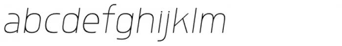Morl Thin Italic Font LOWERCASE
