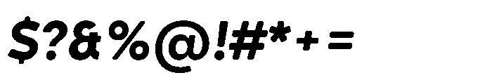 Morn Soft Bold Oblique Font OTHER CHARS