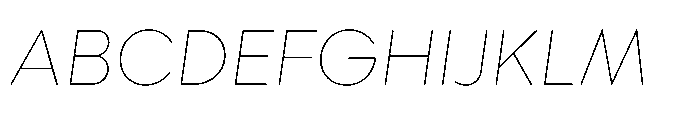 Morn Soft Hairline Oblique Font UPPERCASE