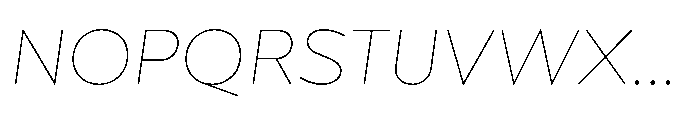 Morn Soft Hairline Oblique Font UPPERCASE