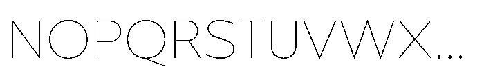 Morn Soft Hairline Font UPPERCASE