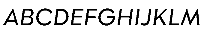 Morn Soft Oblique Font UPPERCASE