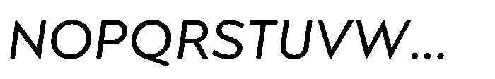 Morn Soft Oblique Font UPPERCASE