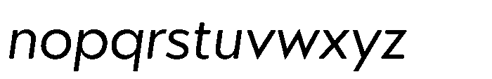 Morn Soft Oblique Font LOWERCASE