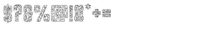 Morozko Foamy Outline Rough Font OTHER CHARS