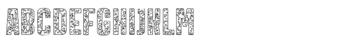 Morozko Foamy Outline Rough Font UPPERCASE