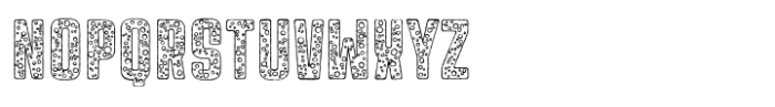 Morozko Foamy Outline Rough Font UPPERCASE
