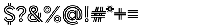 Morph Doubleline Font OTHER CHARS