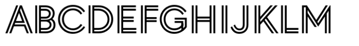 Morph Doubleline Font UPPERCASE