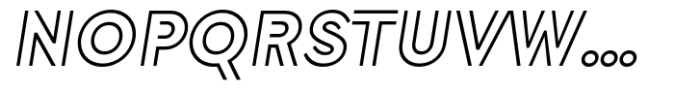 Morph Outline Italic Font UPPERCASE