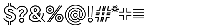 Morph Outline Font OTHER CHARS
