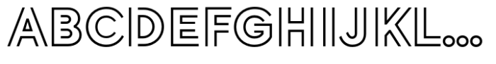 Morph Outline Font UPPERCASE