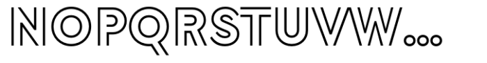 Morph Outline Font UPPERCASE