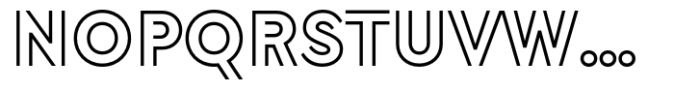 Morph Outline Font LOWERCASE