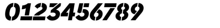 Morph Stencil Bold Italic Font OTHER CHARS