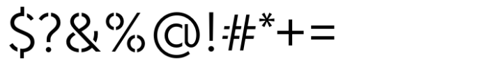 Morph Stencil Light Font OTHER CHARS