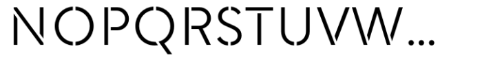 Morph Stencil Light Font UPPERCASE