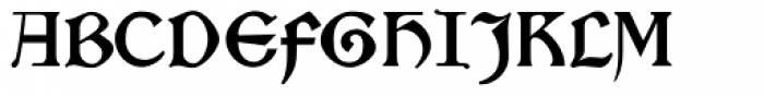 Morris Gothic Font UPPERCASE