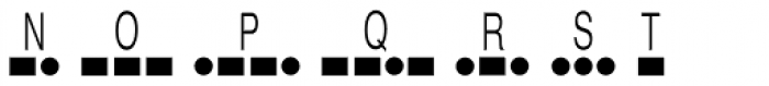 Morse Code Font UPPERCASE