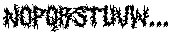 Mortal Reign Font LOWERCASE